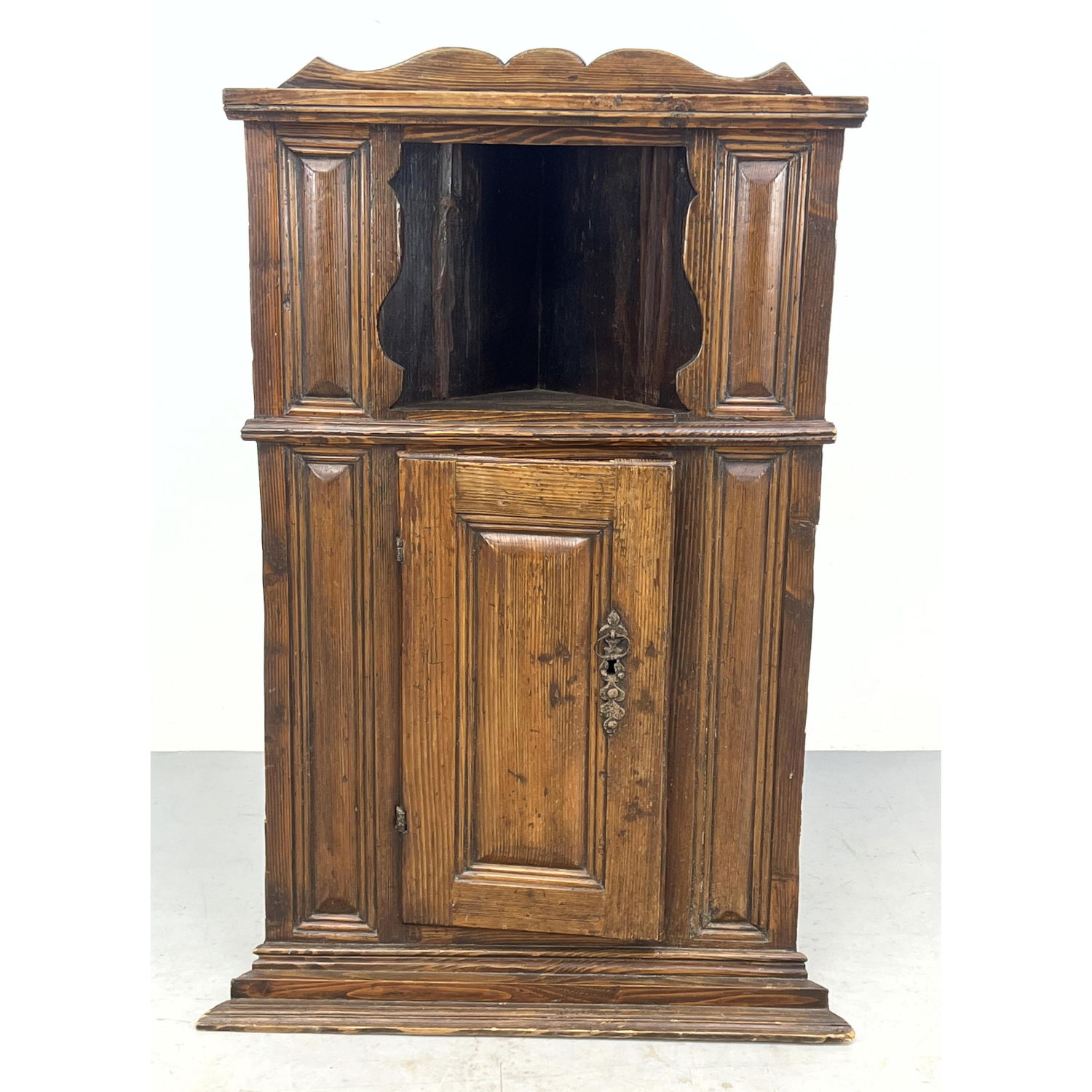 Antique 45" tall Corner Cabinet.