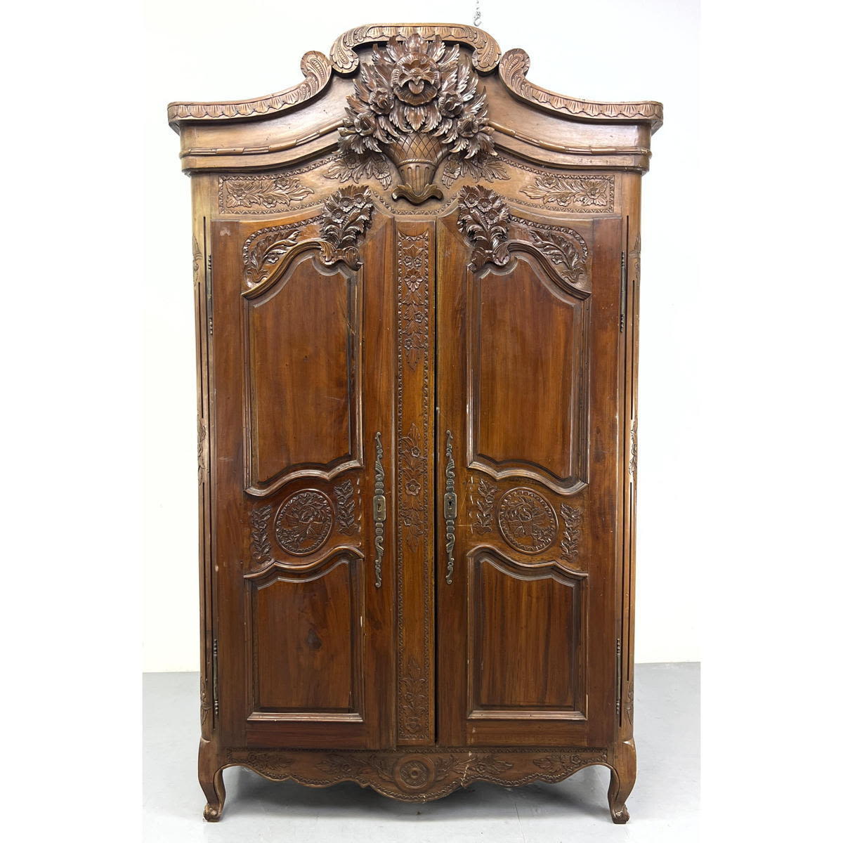 Vintage Two Door Armoire. Richly