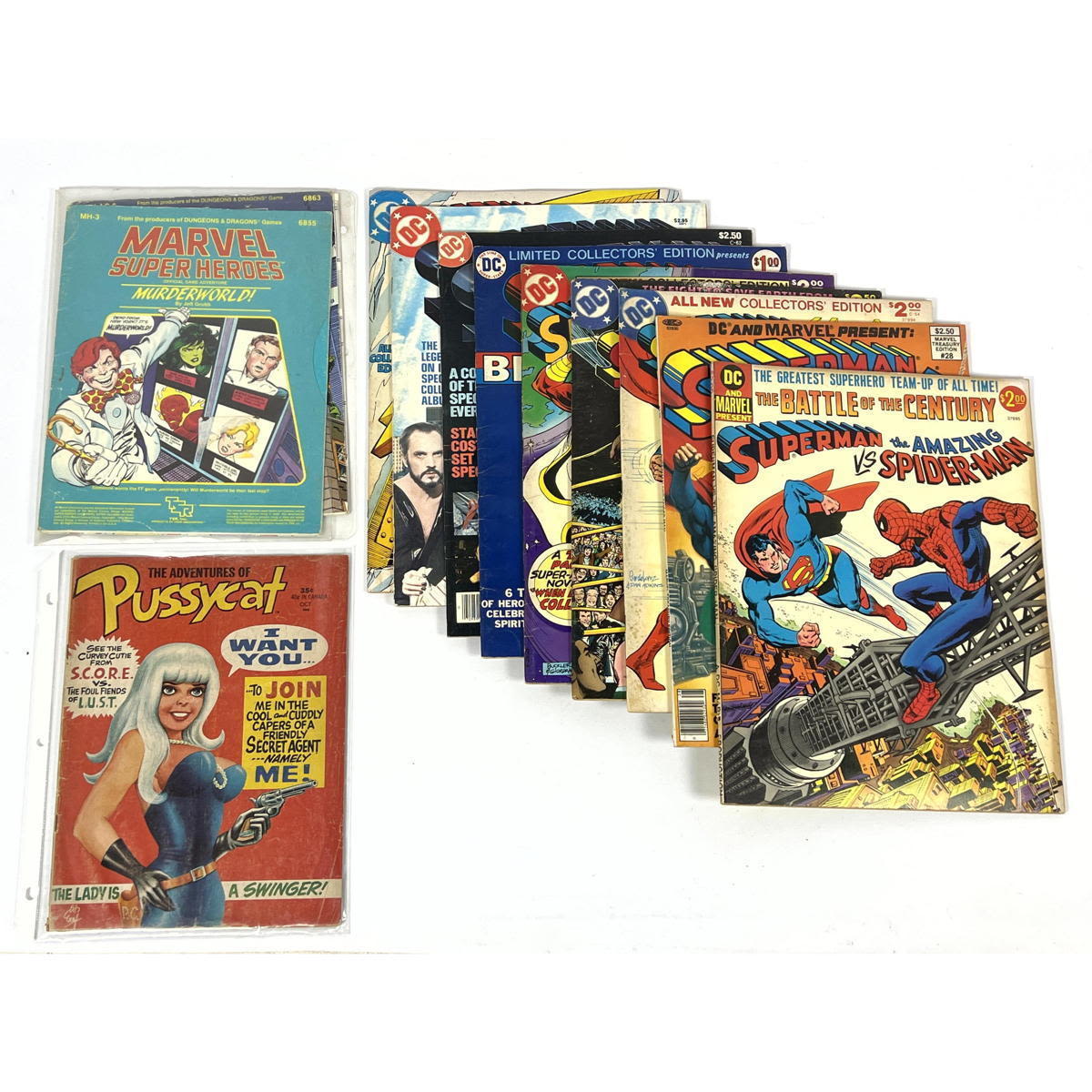 11pc DC COMICS oversized. Superman