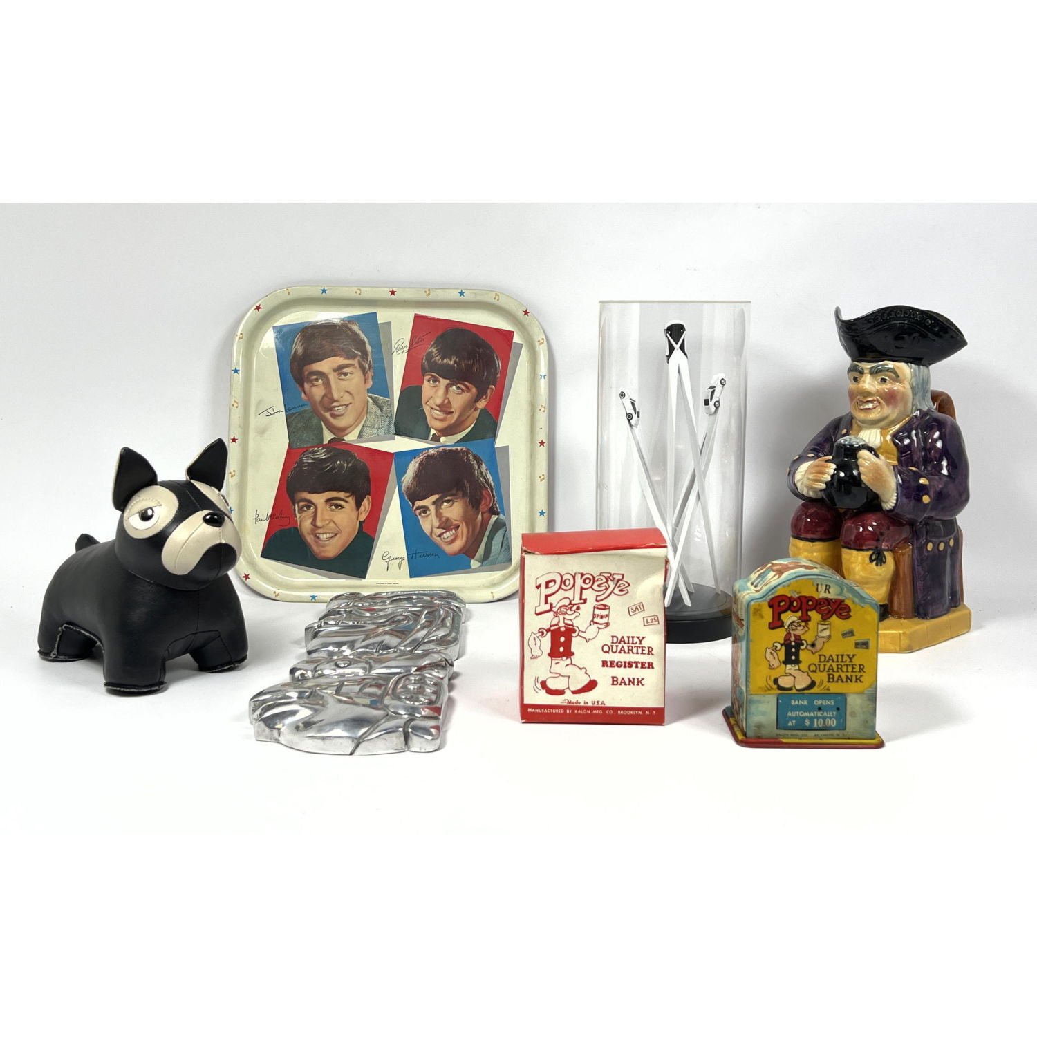 Mixed Lot Beatles Tray Toby Jug  2ff6c8