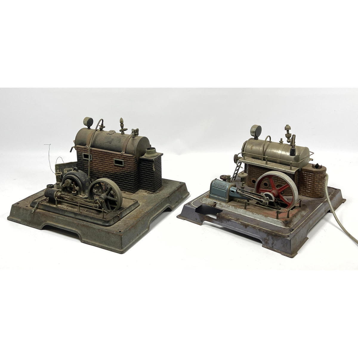 2pc Vintage Steam Engine Toys.