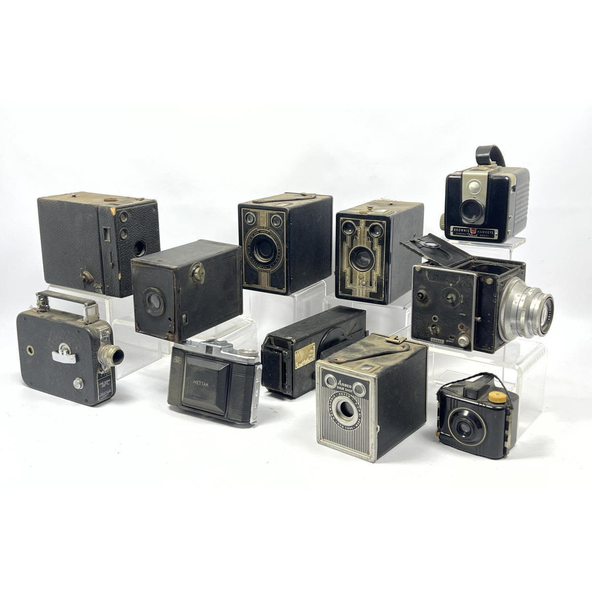 Collection Lot of Vintage Box Cameras,