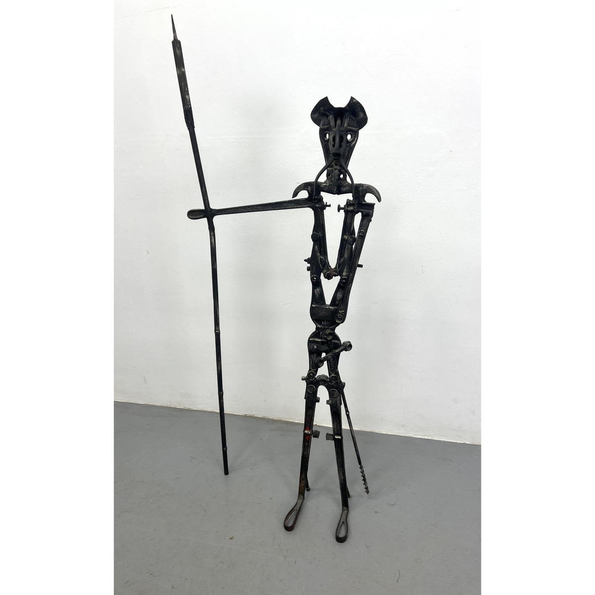 Found Objects Art Don Quixote figure 2ff77a