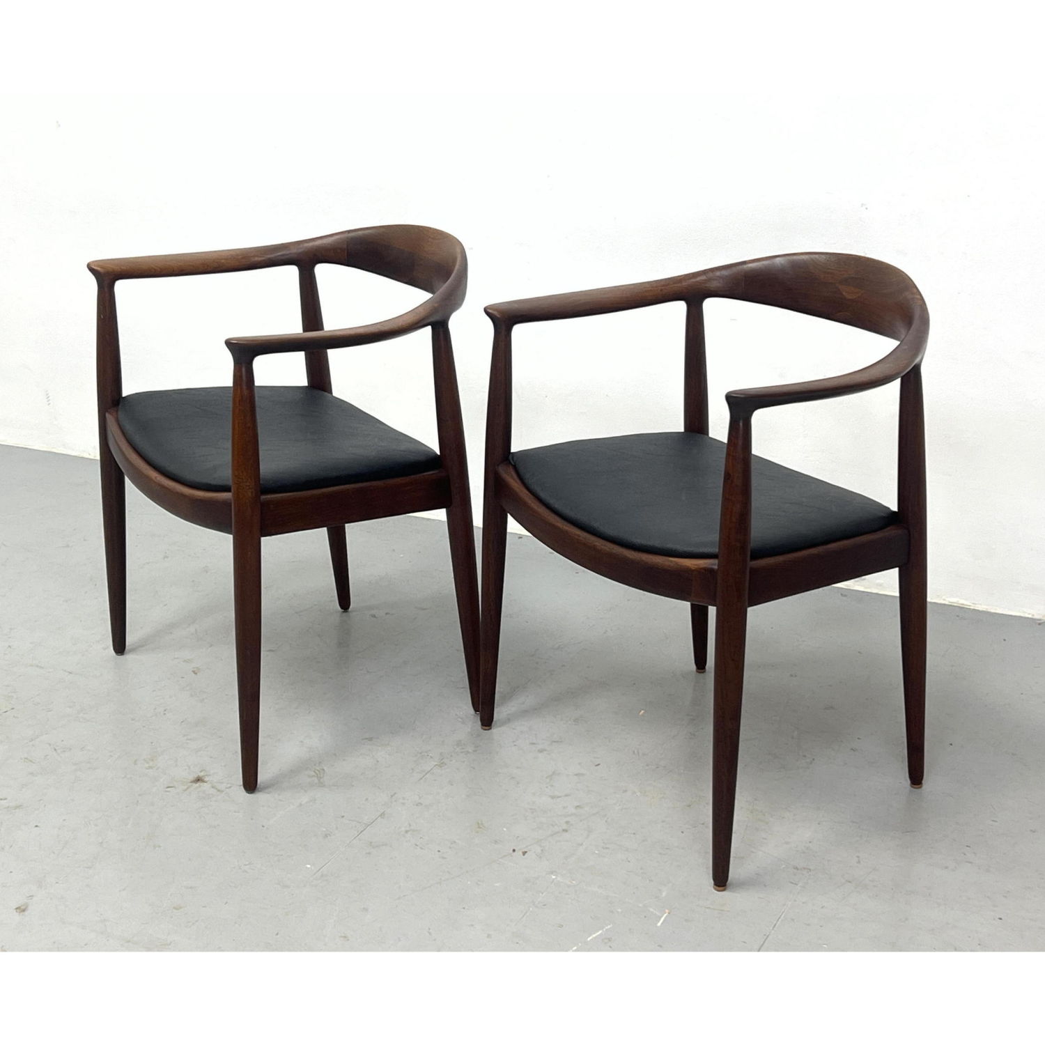 Pr Arm Chairs In the style of Hans