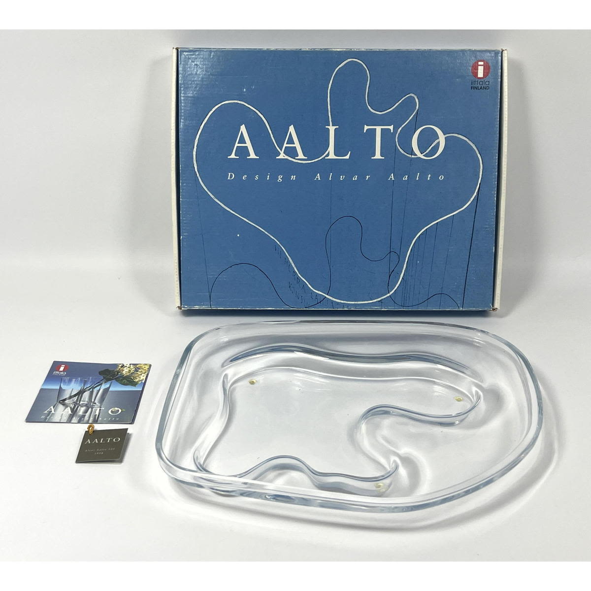 Alvar Aalto Glass Dish by Iittala  2ff7b5