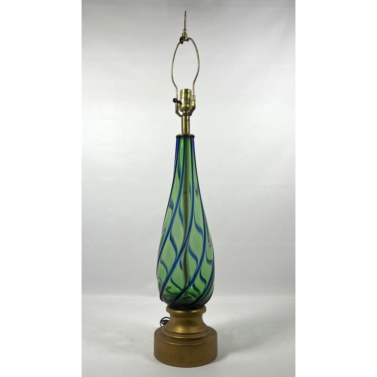 Murano Art Glass Table Lamp Swirl 2ff7d8