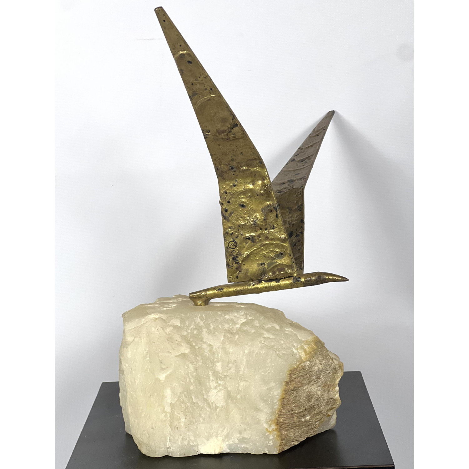 C. Jere Brutalist Bird Sculpture on