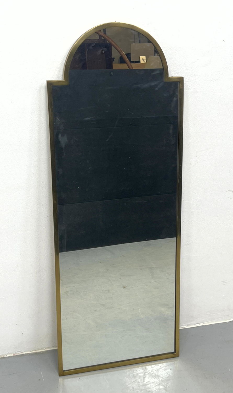 Italian Brass Framed Wall Mirror 2ff820