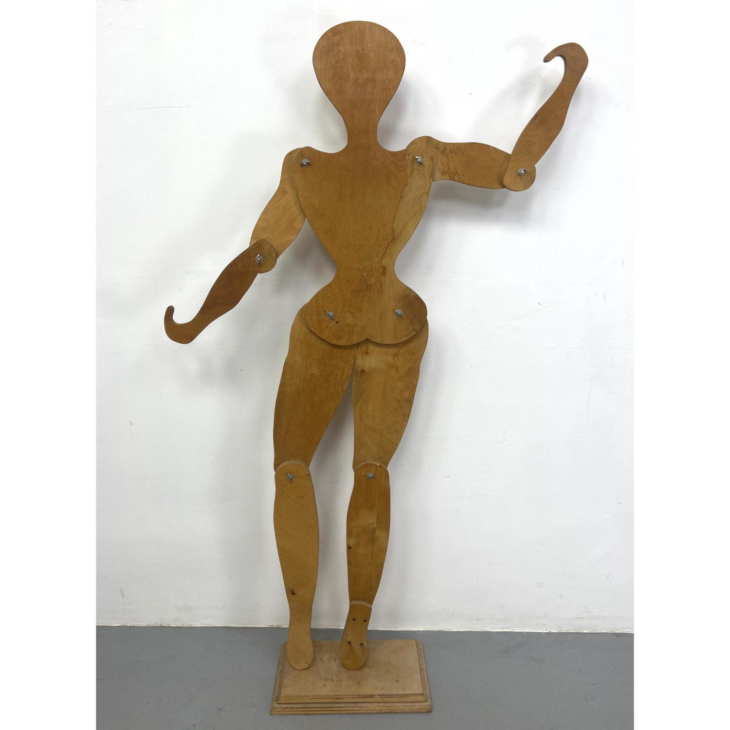 Life Size Jointed Wood Female Mannequin