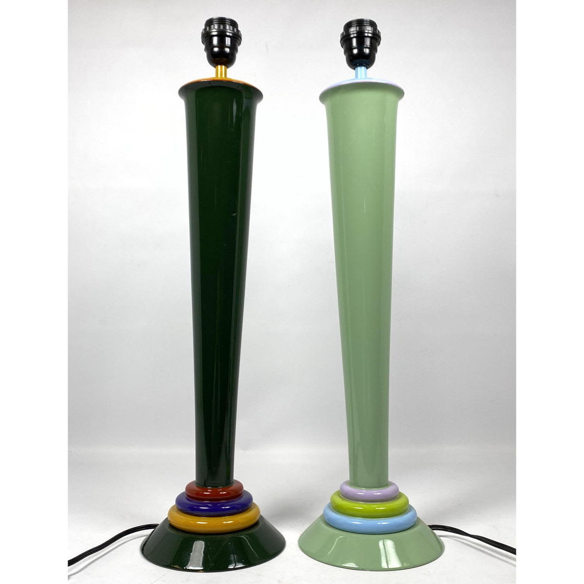 Pair Memphis Style Table Lamps.
