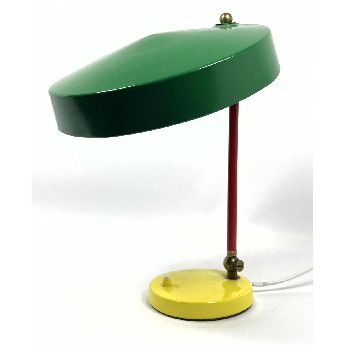 Green and Yellow Enameled Modernist 2ff873