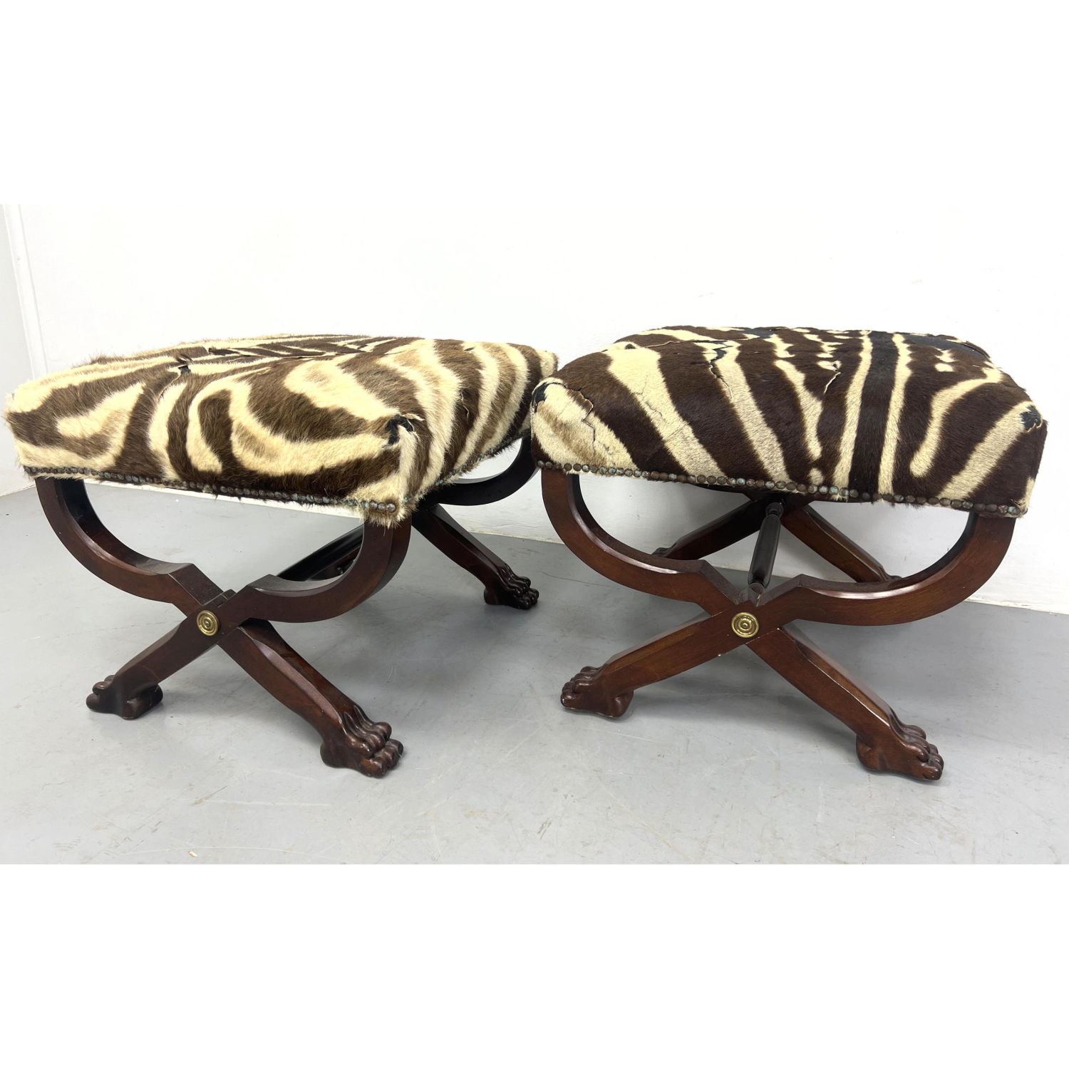 Pair Decorator Classical Form Benches