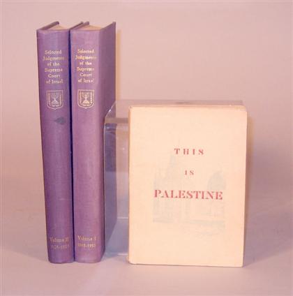 3 vols Judaica This Is Palestine  4cc16