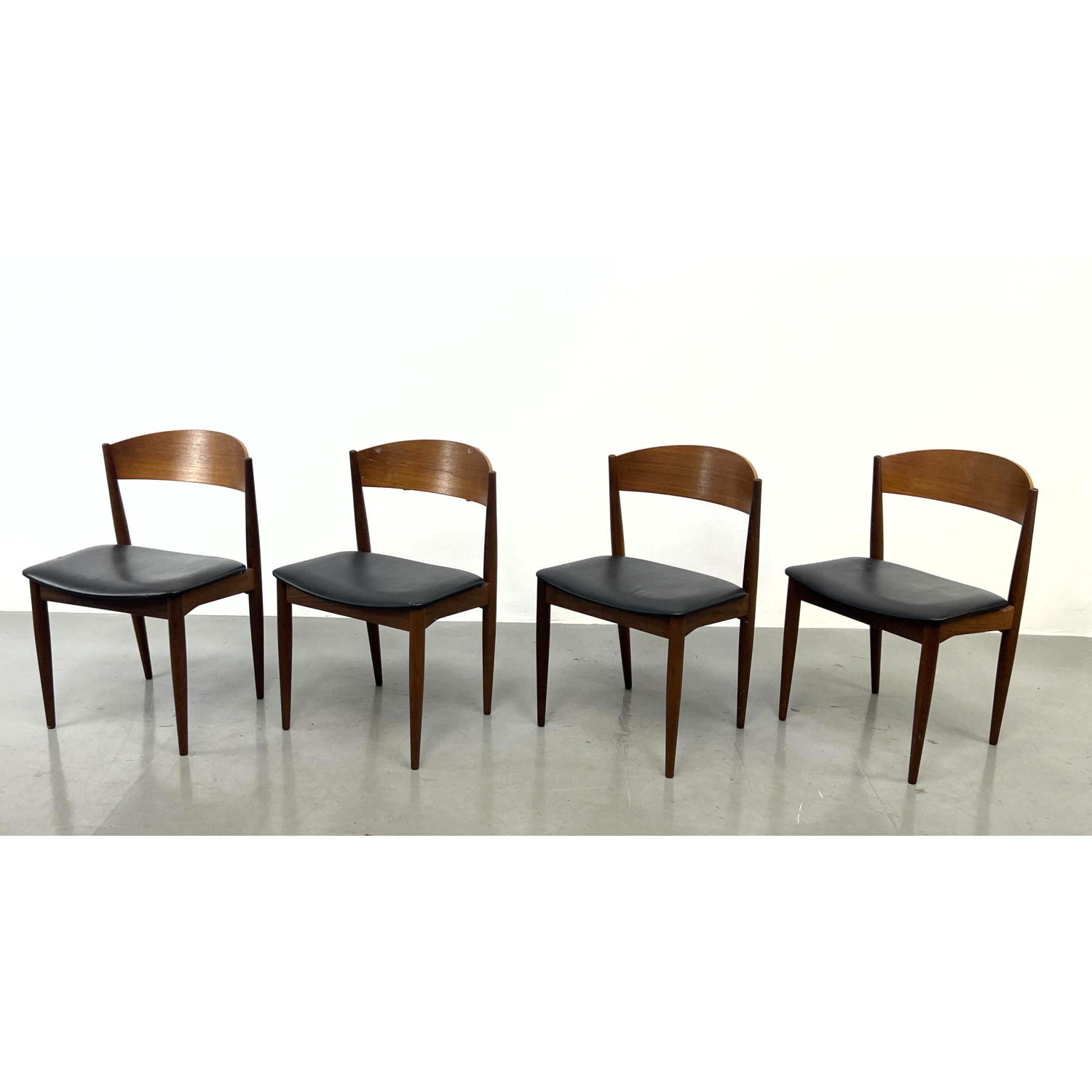 Set 4 Danish Modern Teak Dining 2ff8e0