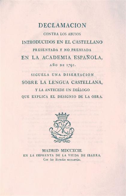 1 vol.  (Vargas Ponce, Jose, attributed