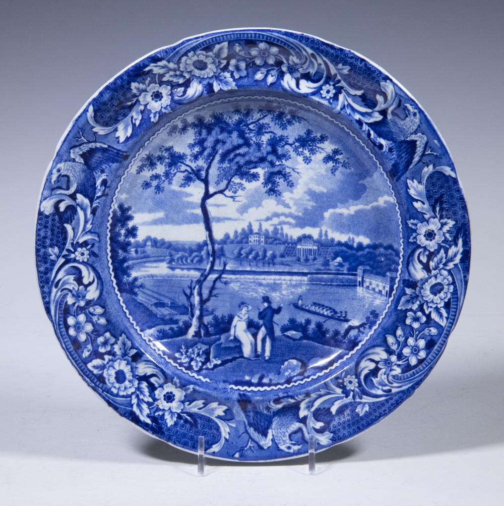 HISTORICAL DARK BLUE STAFFORDSHIRE 30205c