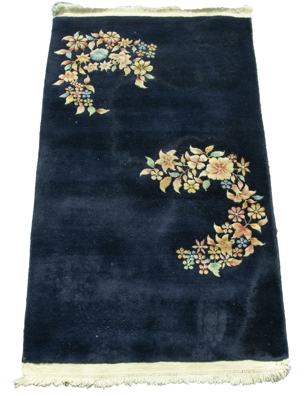 ART DECO CHINESE RUG Open navy 302078