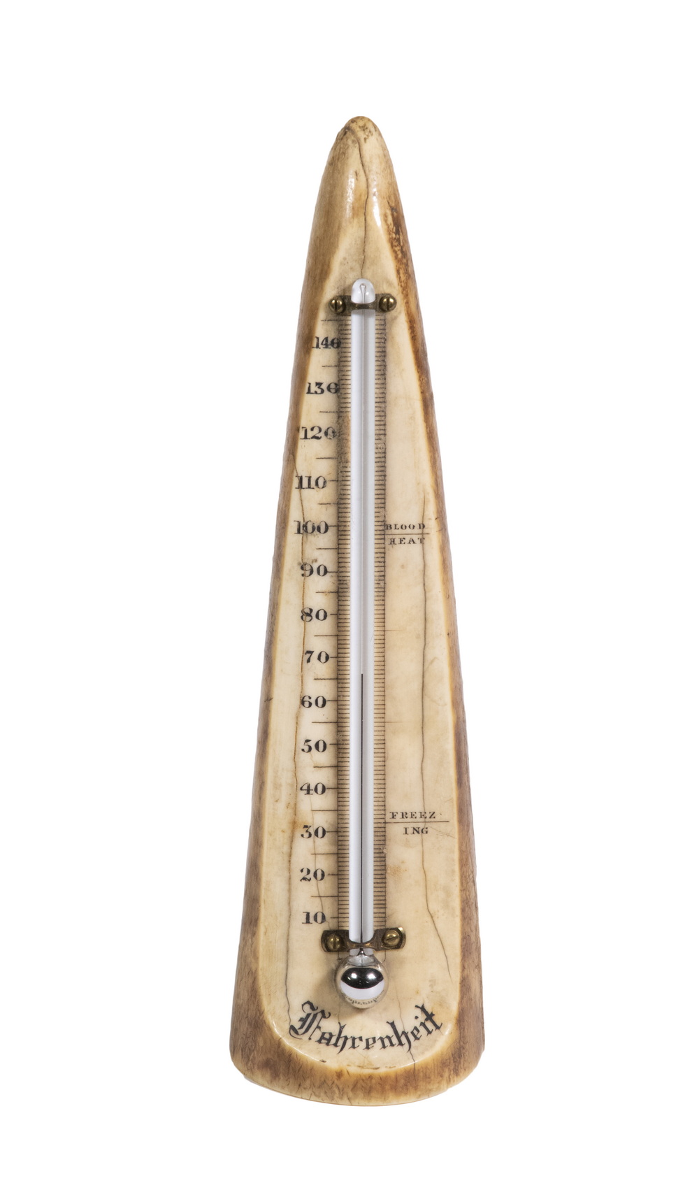 19TH C DESKTOP THERMOMETER MOUNTED 302084