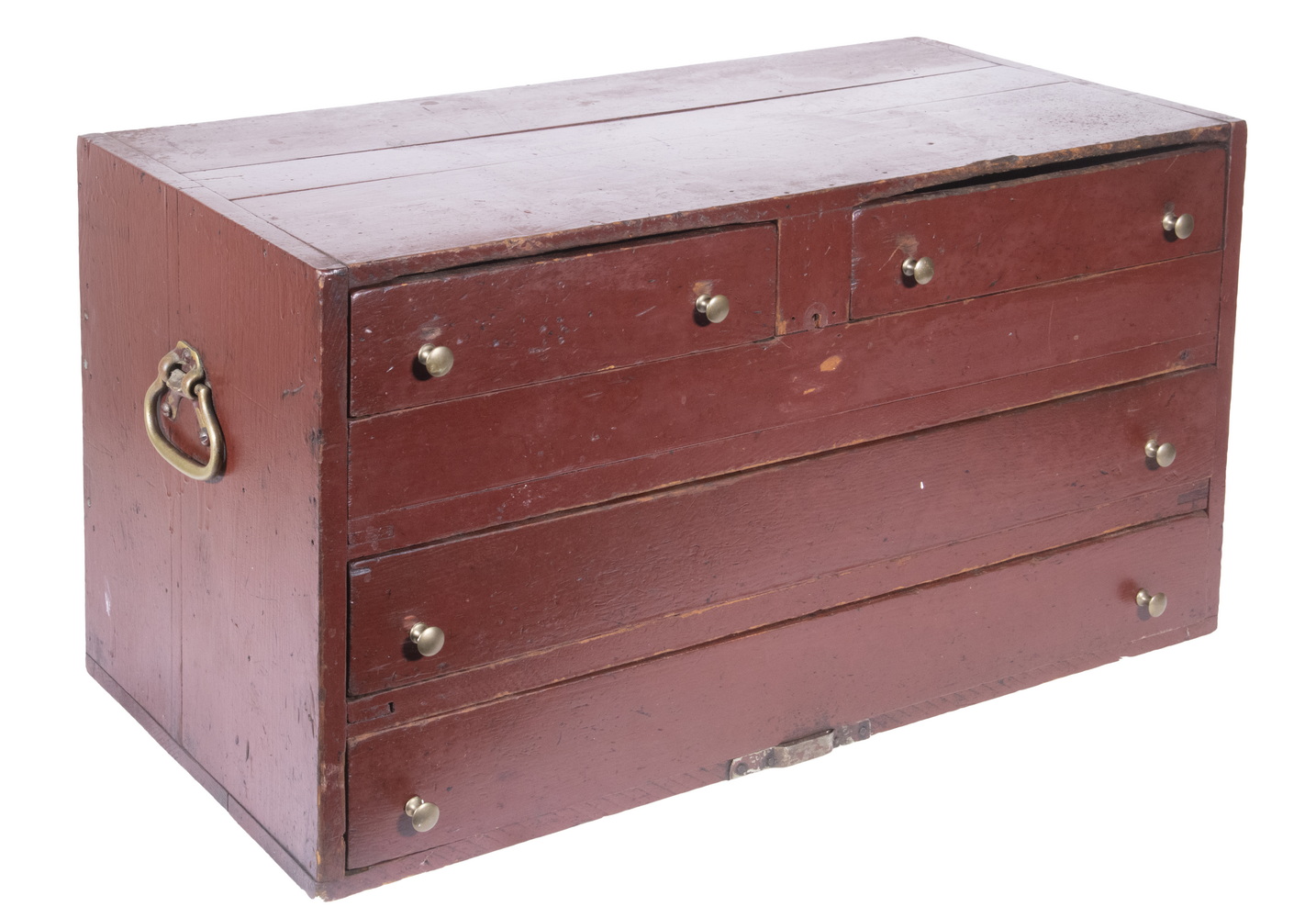 SMALL PAINTED STORAGE CHEST Late 19th