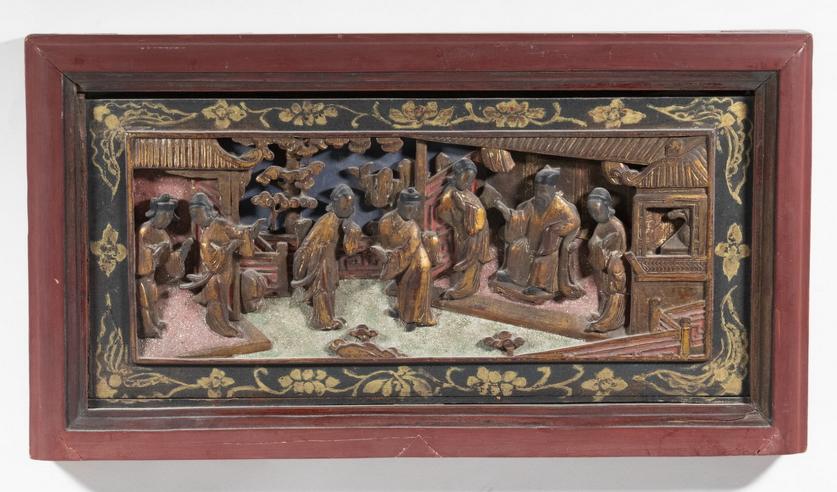 LATE 19TH C CARVED CHINESE ARCHITECTURAL 3020a9