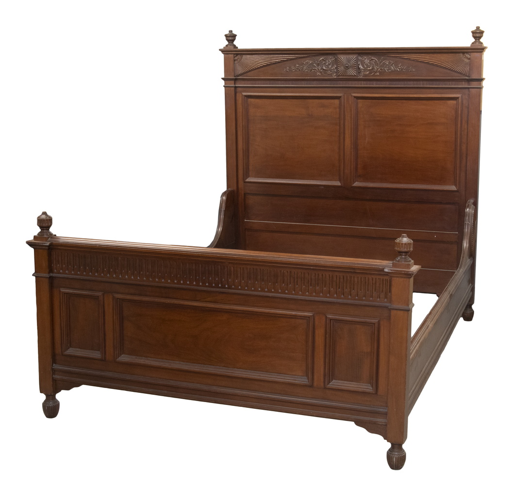 MAHOGANY FULL SIZE BED Neoclassical 3020ea