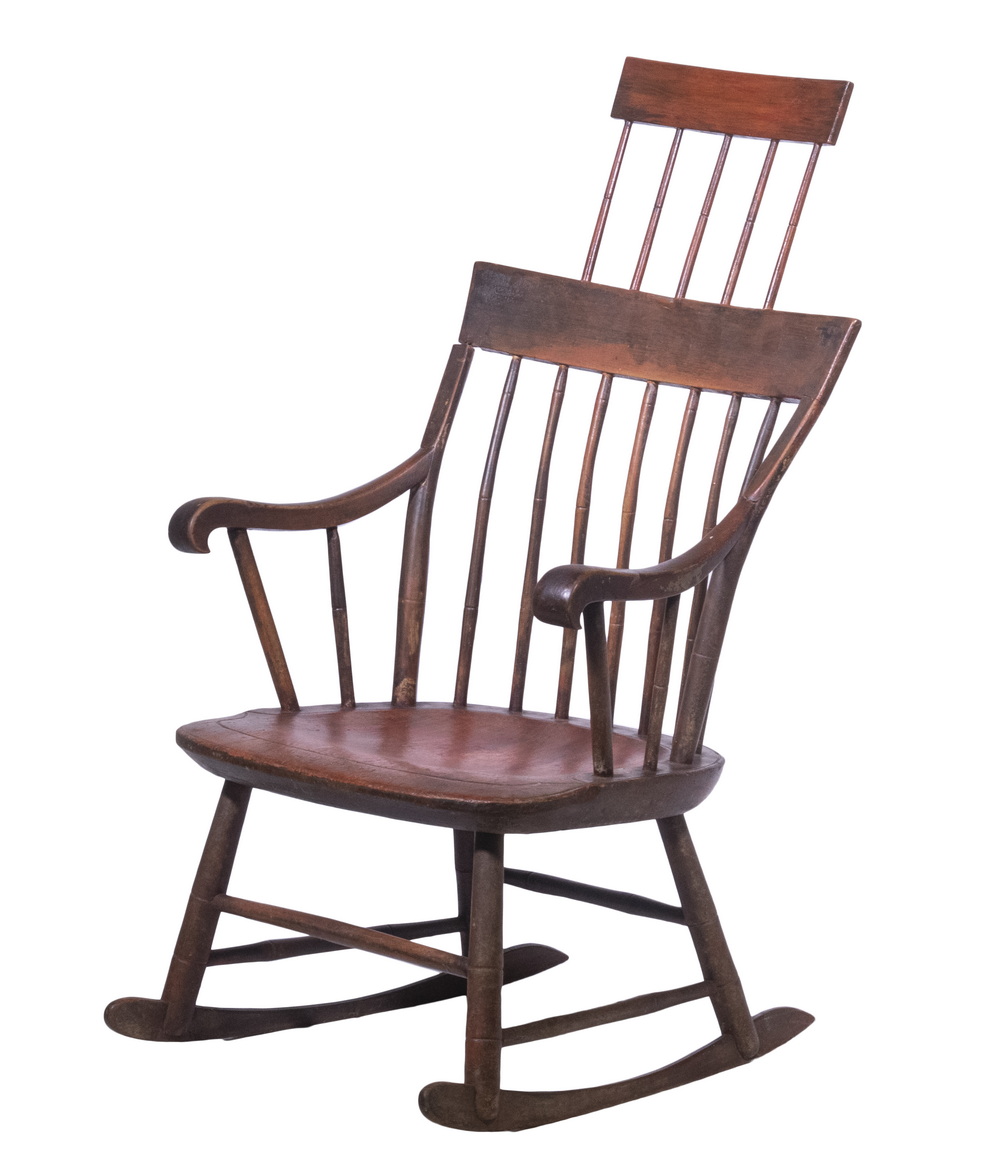 COMB-BACK ROCKING CHAIR 19th c.