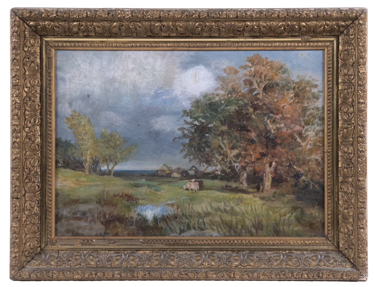 UNSIGNED PASTORAL SCENE AMERICAN 30212a