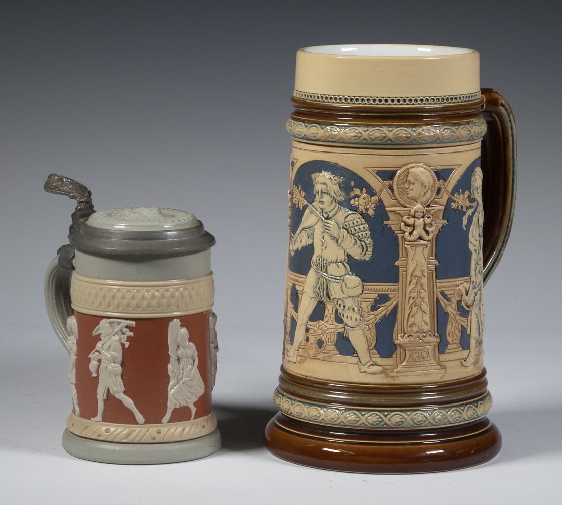 METTLACH GERMAN STEINS - #2131 & #171