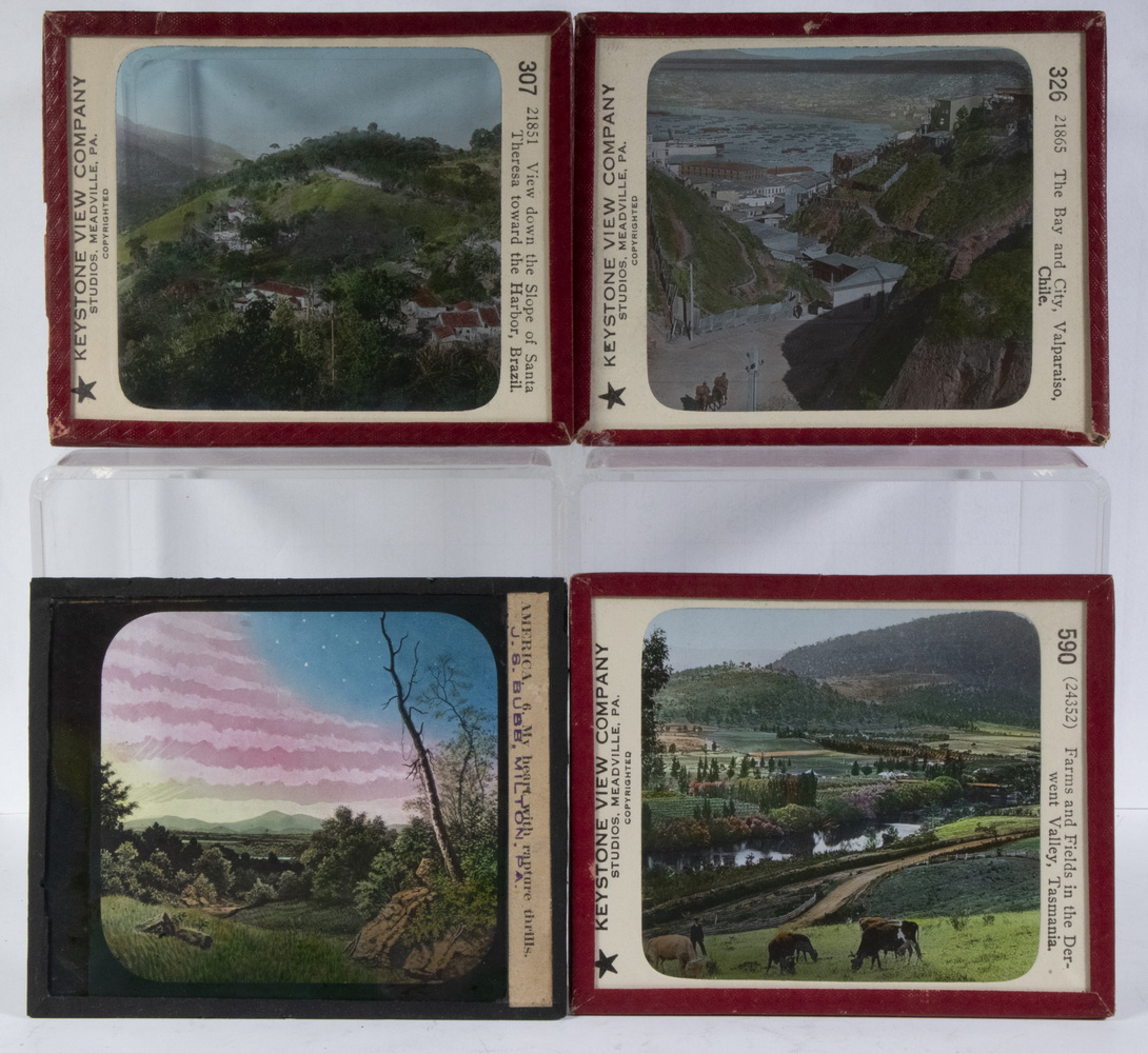 (75) HANDCOLORED PHOTO MAGIC LANTERN