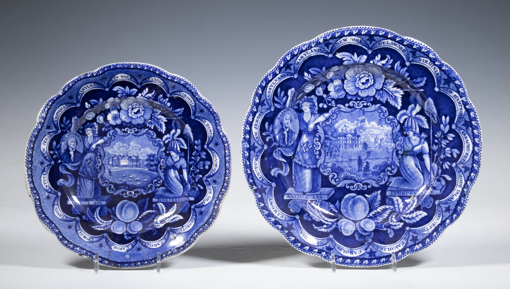 HISTORIC STAFFORDSHIRE STATES PLATES