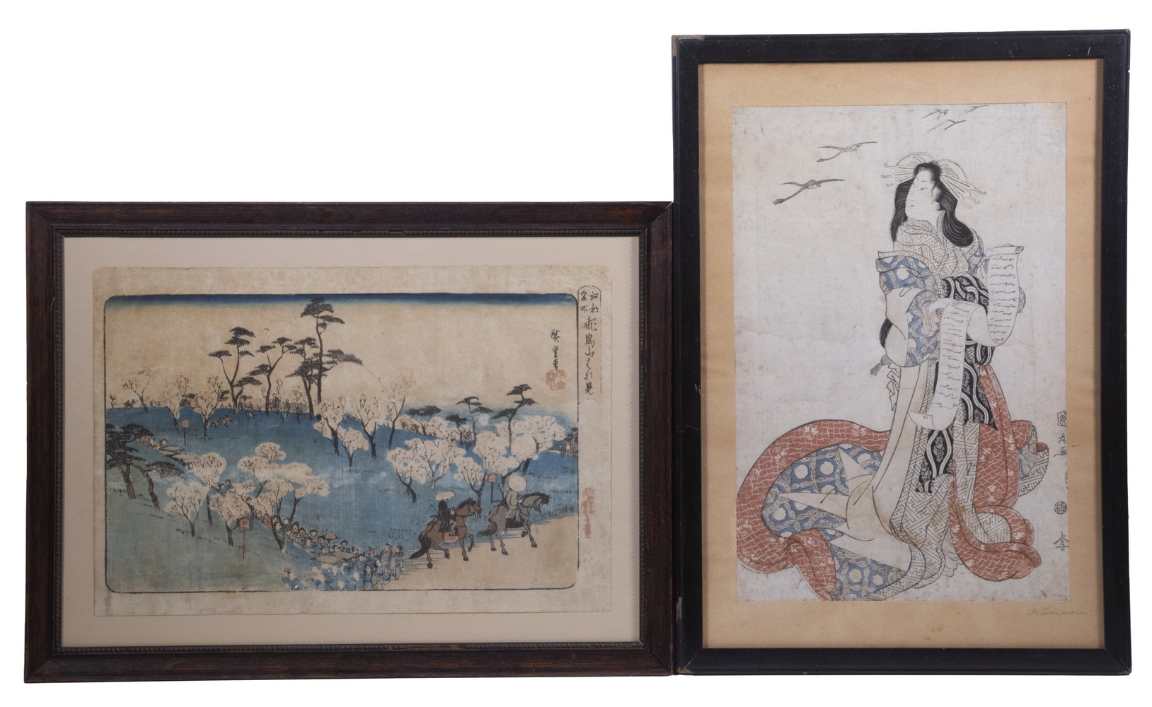 (2) JAPANESE WOODBLOCK PRINTS,