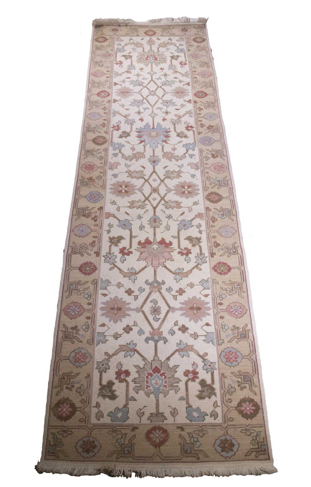 INDIAN CHAIN STITCHED RUNNER (2'7"