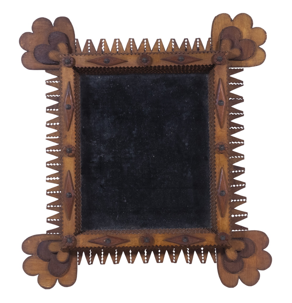 TRAMP ART MIRROR Finely Crafted