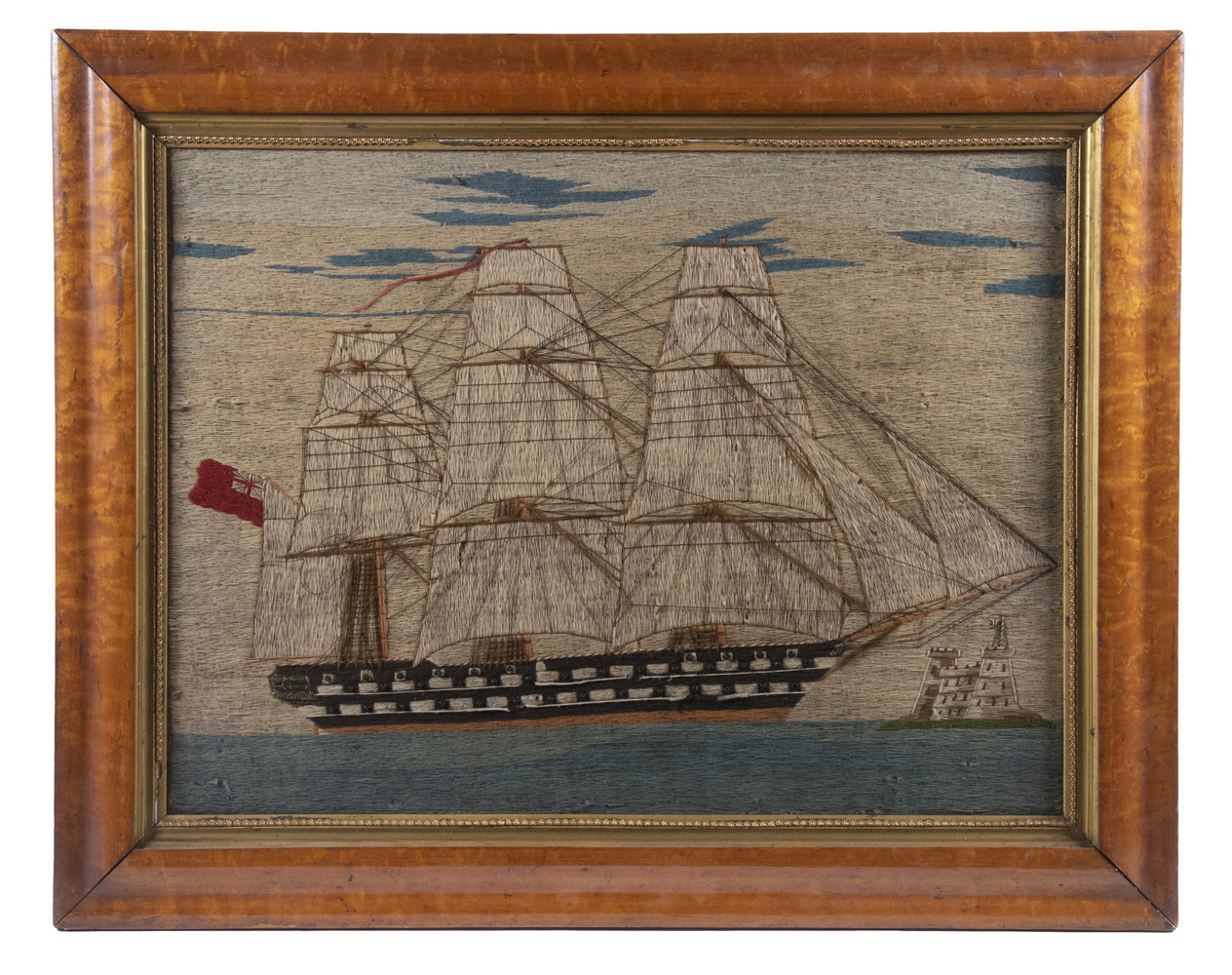 ENGLISH WOOLSEY PORTRAIT OF THREE MASTED 302241