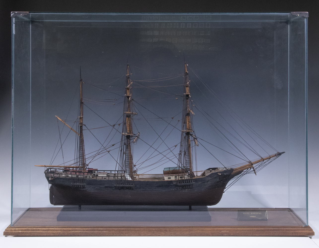 CASED SAILING SHIP MODEL "KATE