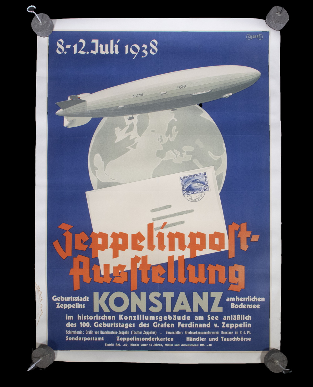 1938 GERMAN ZEPPELIN MAIL EXHIBITION 302279