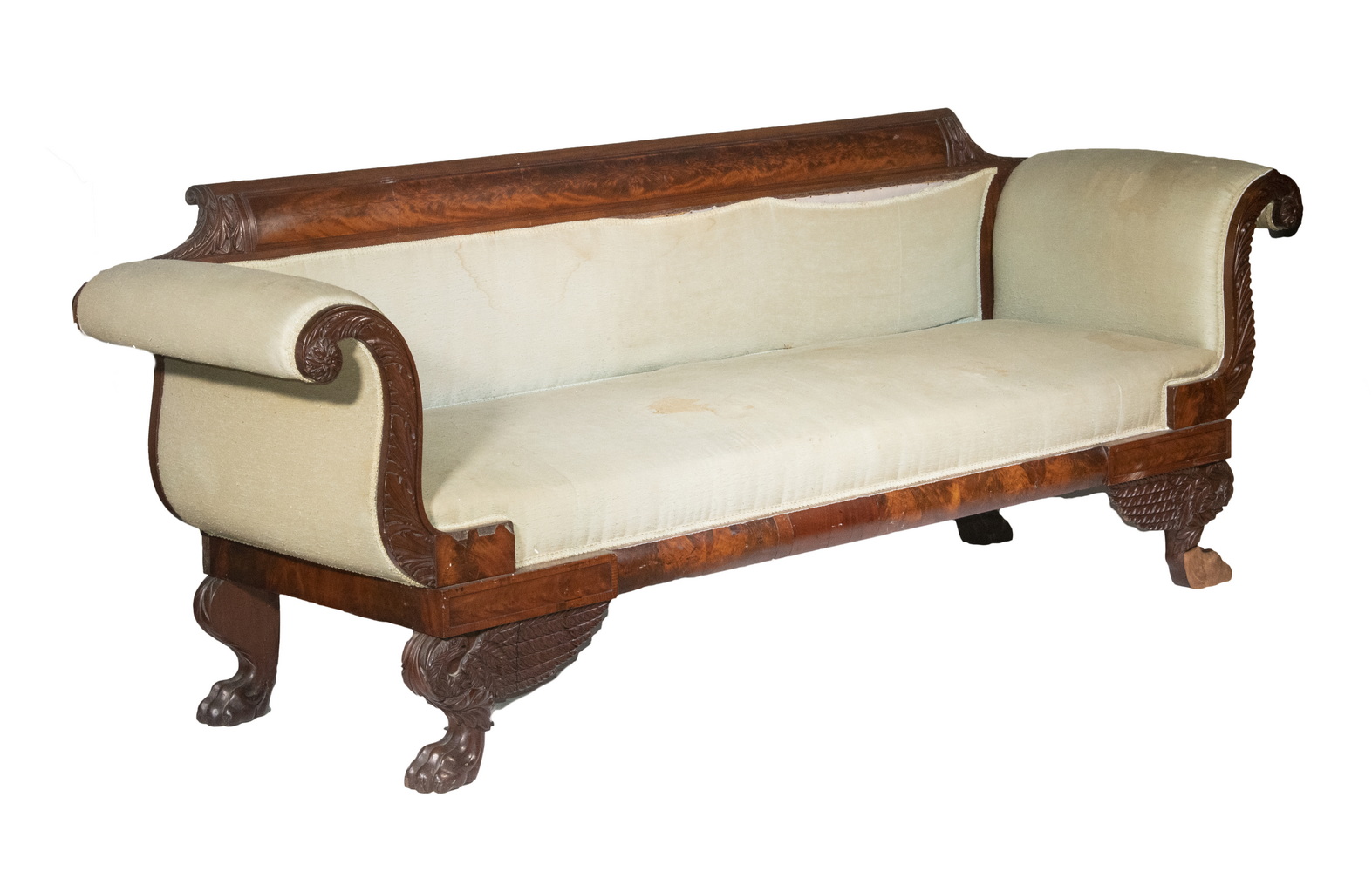 CARVED FEDERAL PERIOD SOFA Early