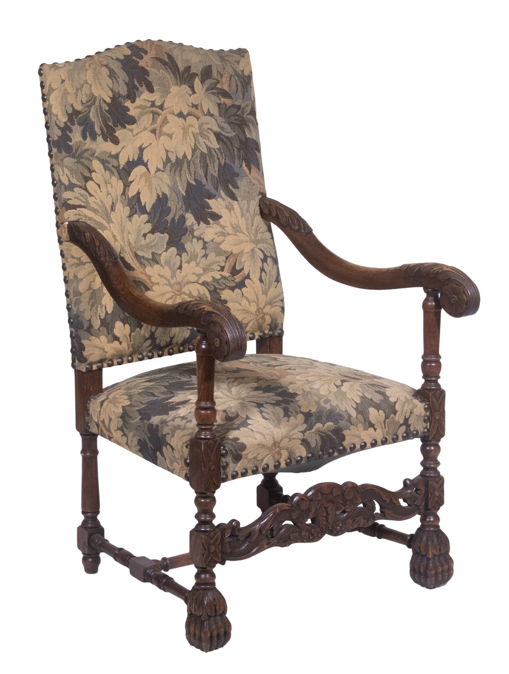 FLEMISH STYLE ARMCHAIR 1900's vintage,