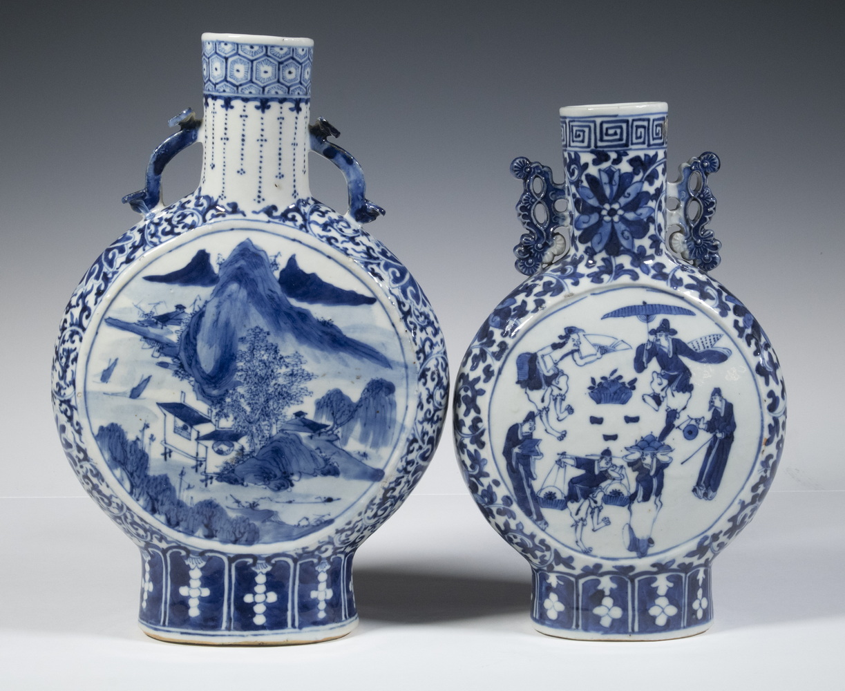 CHINESE PORCELAIN MOON FLASKS Lot