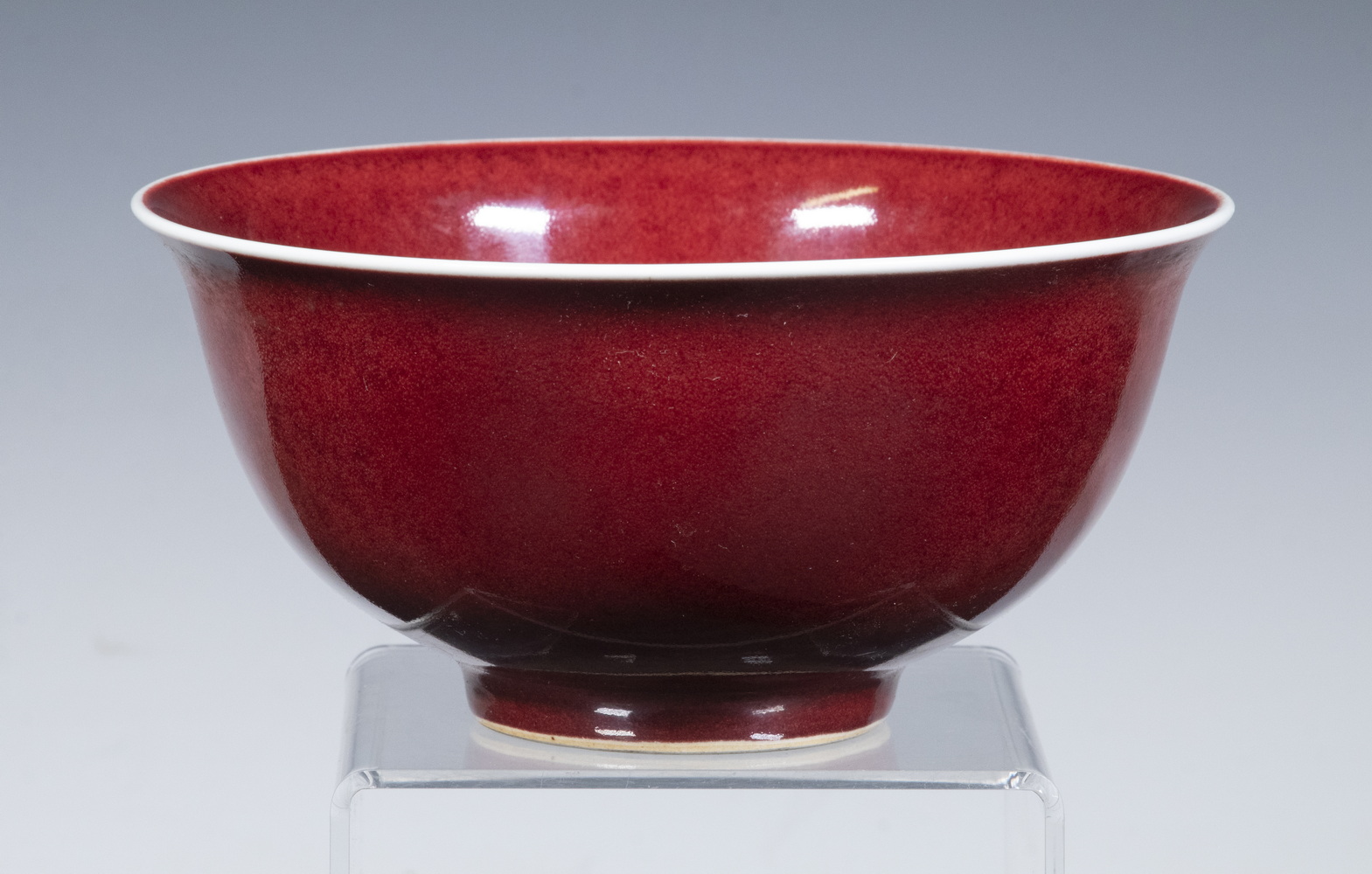 CHINESE OXBLOOD GLAZED BOWL Porcelain 30237a