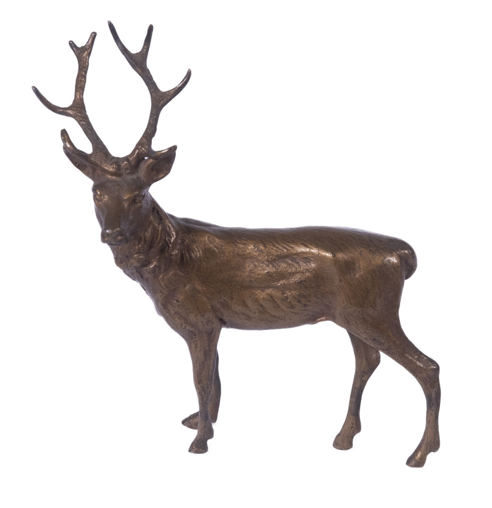 AUSTRIAN BRONZE STAG Cold Painted Vienna