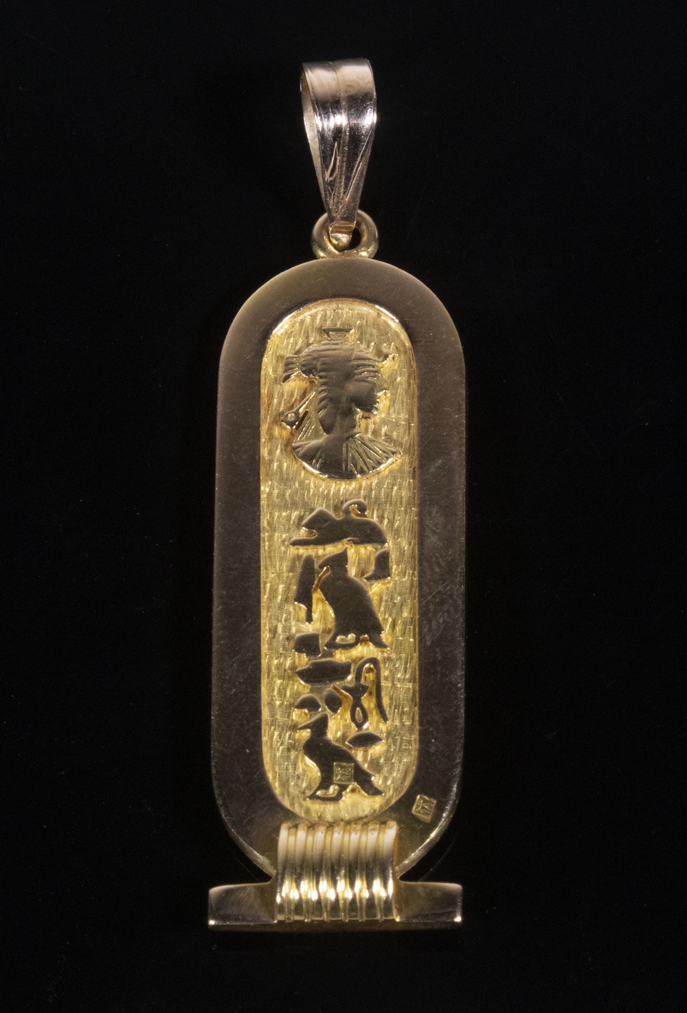 EGYPTIAN GOLD HIEROGLYPHICS PENDANT 30241c