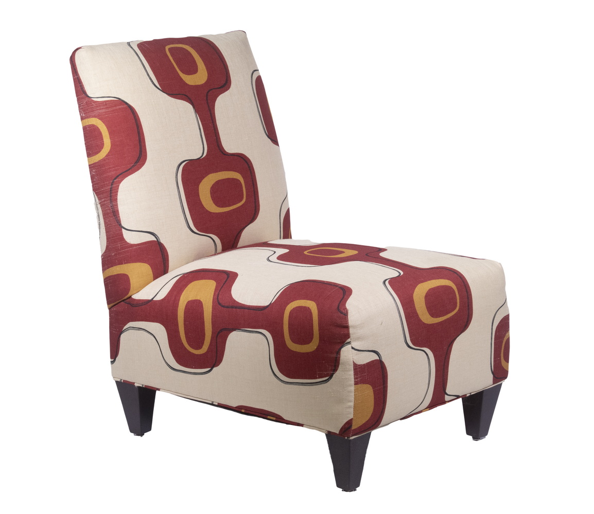 MID-CENTURY UPHOLSTERED ACCENT