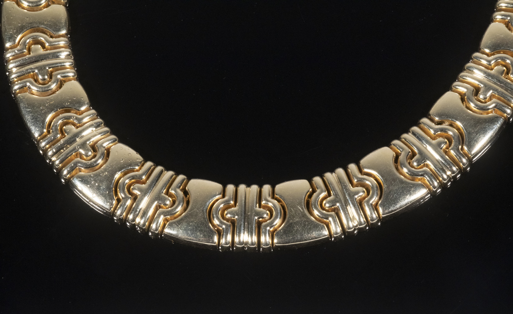 ITALIAN GOLD LINK COLLAR NECKLACE