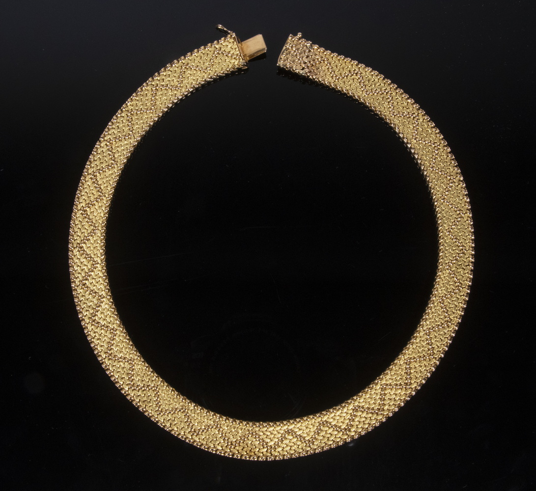 CARTIER 18K GOLD WOVEN GOLD NECKLACE