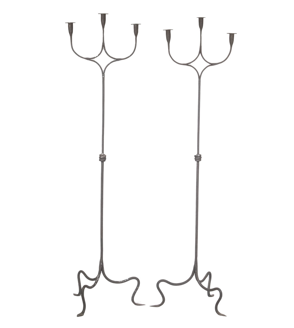 PR IRON FLOORSTANDING CANDELABRA 3024c7