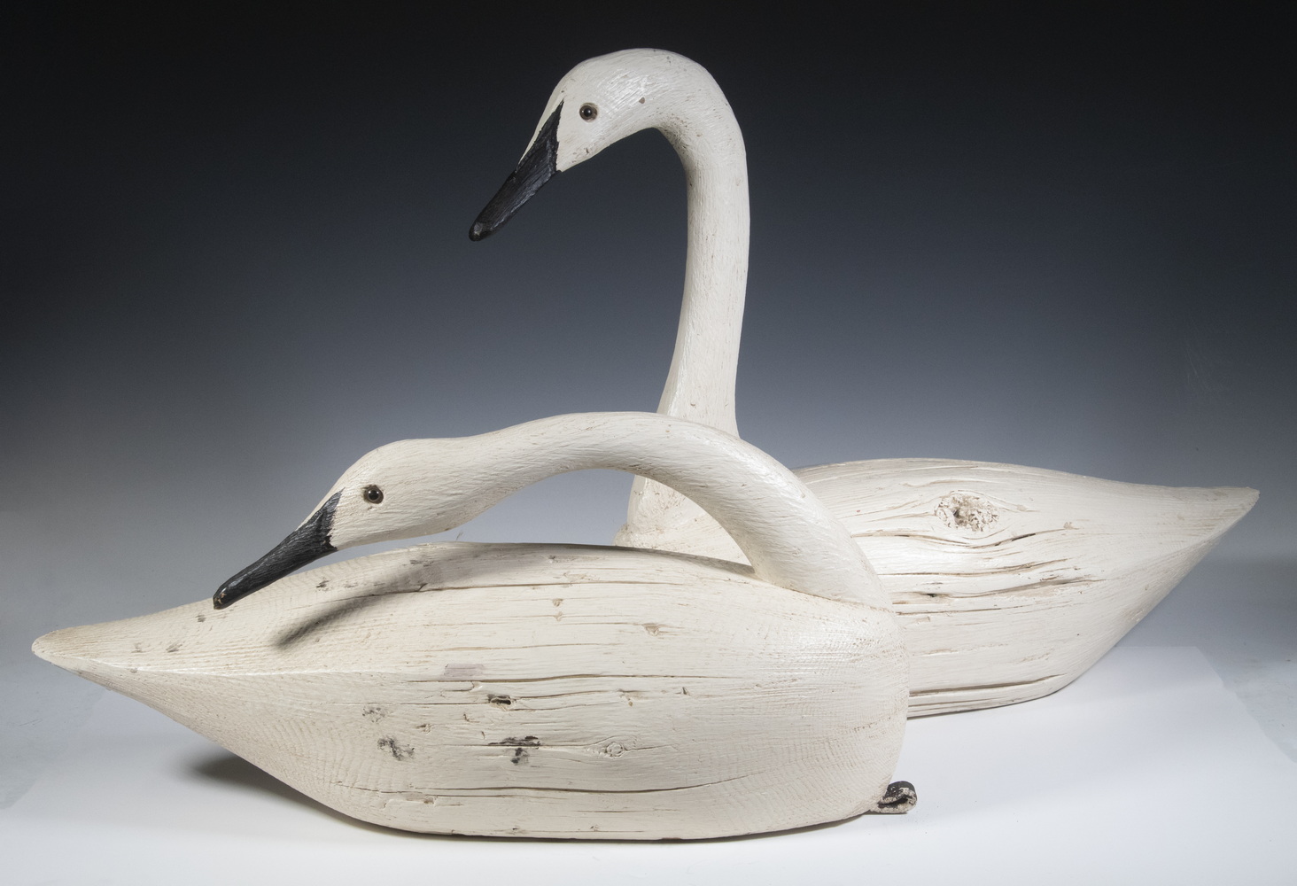 PR WHITE SWAN DECOYS Pair of Early 3024f1