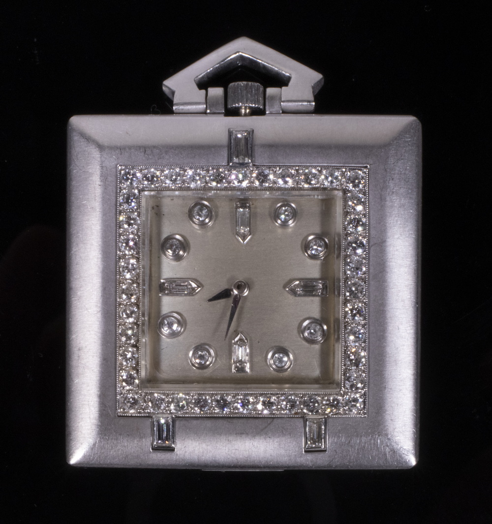 LADIES ART DECO PLATINUM AND DIAMOND 302542