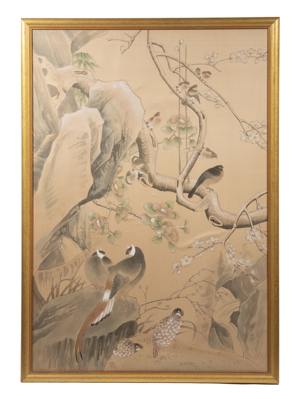 20TH C LARGE FRAMED JAPANESE PAINTING 30253f