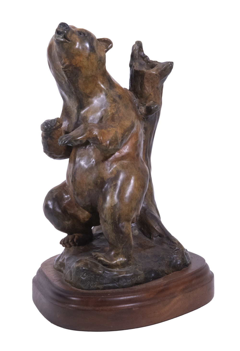 WILDLIFE BRONZE BY S LESTER Bear 302574